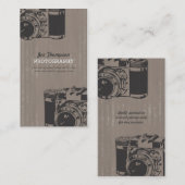 Visitekaartjes voor  camera-retrografie (Voorkant / Achterkant)