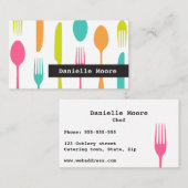 Visitekaartjes voor catering of kok (Voorkant / Achterkant)