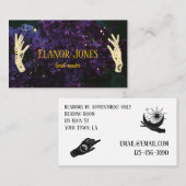 Visitekaartjes voor Celestial Hands Tarot Reader (Voorkant / Achterkant)