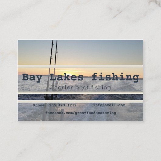 Visitekaartjes voor charterbootvisserij (Achterkant)