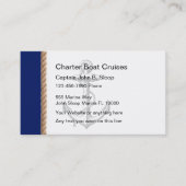 Visitekaartjes voor charterboten (Voorkant)