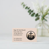 Visitekaartjes voor Christelijke kerkpasta's (Staand voorkant)
