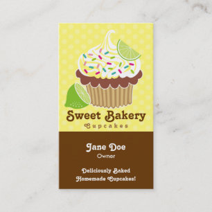 Visitekaartjes voor citroen & chocolade cupcake be