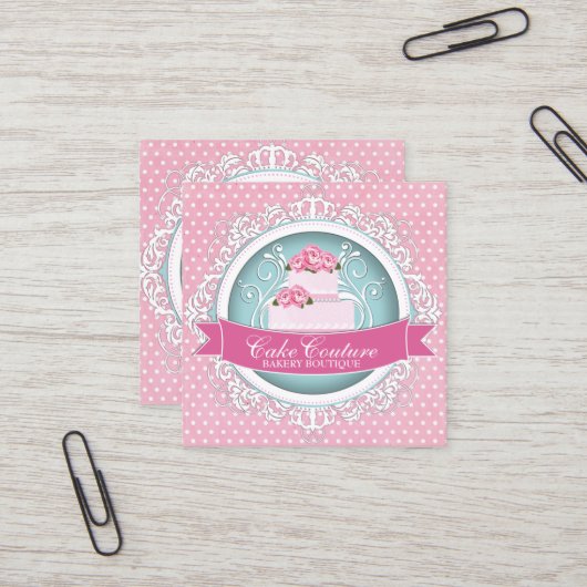Visitekaartjes voor Classy and Modern Cake Designe (Voorkant / Achterkant in situ)
