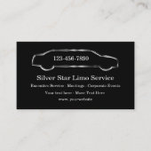 Visitekaartjes voor classy Taxi en Limousine Servi (Voorkant)