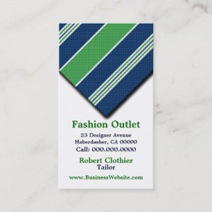 Visitekaartjes voor Clothier de Kostuums van het
