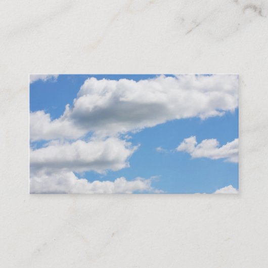 Visitekaartjes voor Cloudy Sky (Voorkant)