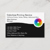 Visitekaartjes voor commerciële drukdiensten (Voorkant)