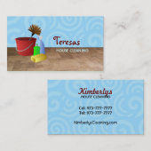 visitekaartjes voor commerciële reiniging (Voorkant / Achterkant)