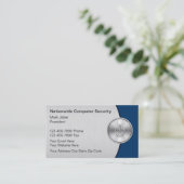 Visitekaartjes voor computerbeveiliging (Staand voorkant)