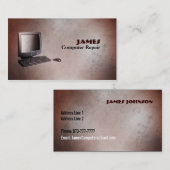 Visitekaartjes voor computerreparatie (Voorkant / Achterkant)