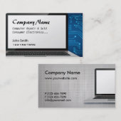 Visitekaartjes voor computerreparatie verkochte pr (Voorkant / Achterkant)