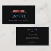 Visitekaartjes voor computerreparatieslogans (Voorkant / Achterkant)