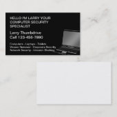 Visitekaartjes voor computerspecialisten (Voorkant / Achterkant)