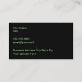 Visitekaartjes voor computertechnologie (Achterkant)