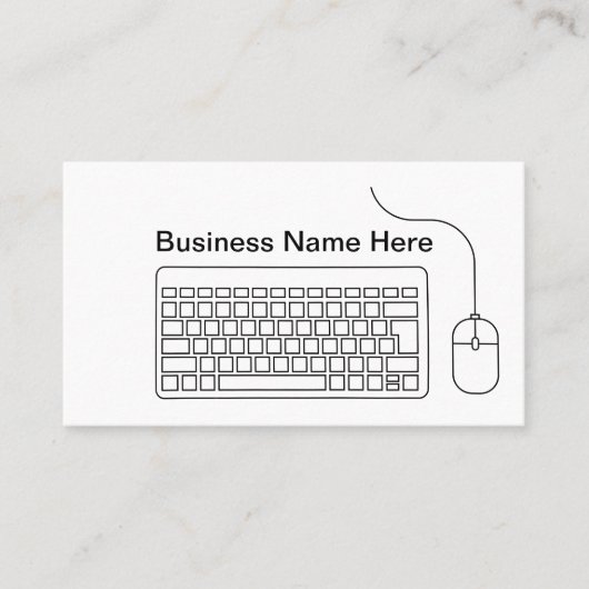 Visitekaartjes voor computertechnologie (Voorkant)