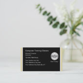 Visitekaartjes voor computertraining (Staand voorkant)
