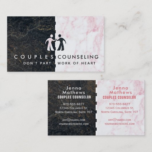 Visitekaartjes voor couponadvies (Voorkant / Achterkant)