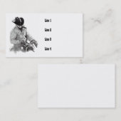 VISITEKAARTJES VOOR COWBOY/HORSEBACK/ART (Voorkant / Achterkant)
