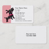 Visitekaartjes voor cute Pet Care (Voorkant / Achterkant)