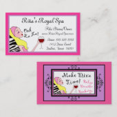 Visitekaartjes voor dagspa (Voorkant / Achterkant)