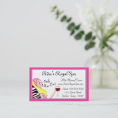 Visitekaartjes voor dagspa (Staand voorkant)