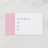 Visitekaartjes voor dagspa / Kaarten voor benoemin Afsprakenkaartje (Achterkant)