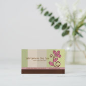 Visitekaartjes voor dagspa / Kaarten voor benoemin Afsprakenkaartje (Staand voorkant)