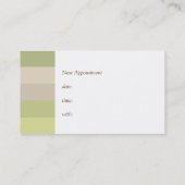 Visitekaartjes voor dagspa / Kaarten voor benoemin Afsprakenkaartje (Achterkant)