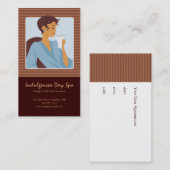 Visitekaartjes voor dagspa / Kaarten voor benoemin Afsprakenkaartje (Voorkant / Achterkant)