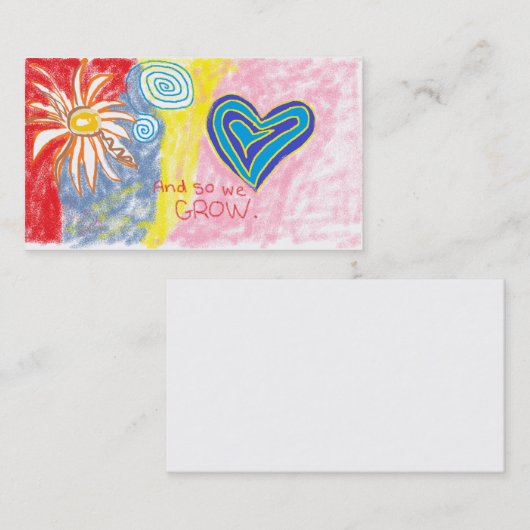 Visitekaartjes voor dagverzorging (Voorkant / Achterkant)