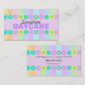 Visitekaartjes voor dagverzorging (Voorkant / Achterkant)