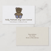 Visitekaartjes voor dagverzorging/Babysitter Beer (Voorkant / Achterkant)