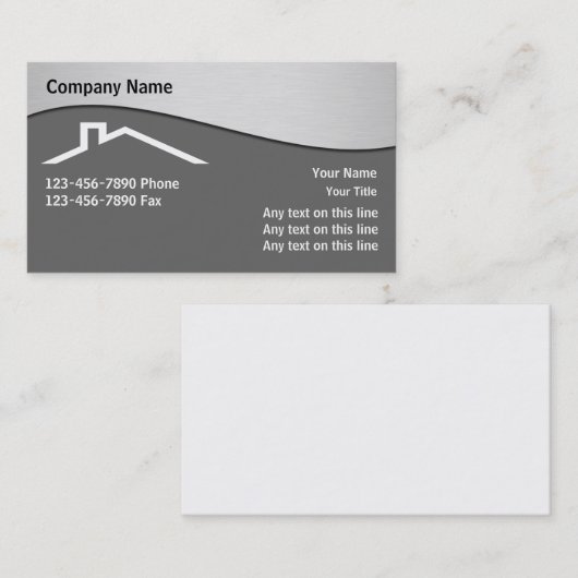 Visitekaartjes voor dakbedekking (Voorkant / Achterkant)
