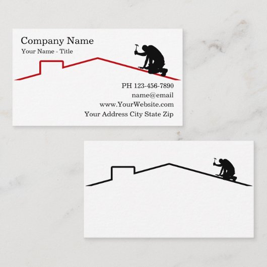 Visitekaartjes voor dakbedekking (Voorkant / Achterkant)