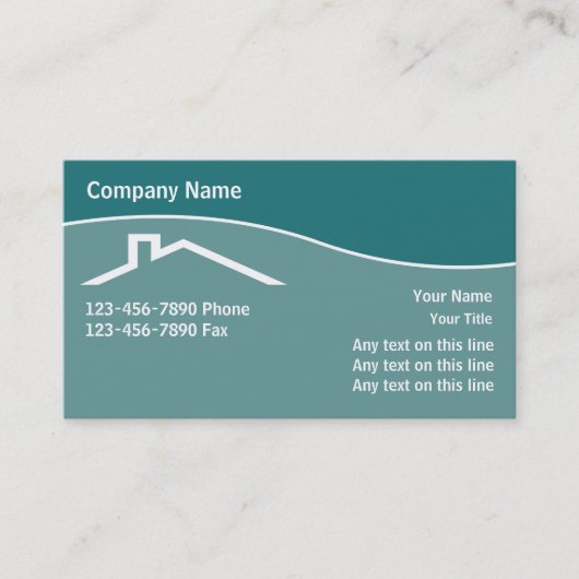 Visitekaartjes voor dakbedekking (Voorkant)