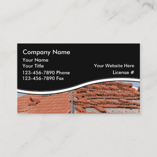 Visitekaartjes voor dakbedekking (Voorkant)