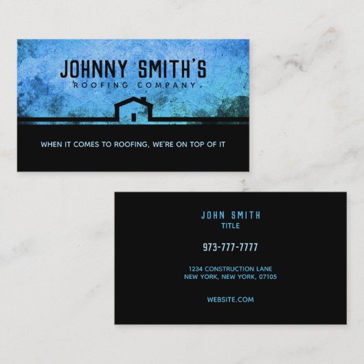 Visitekaartjes voor dakbedekking (Voorkant / Achterkant)