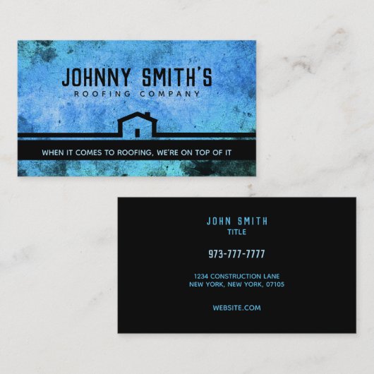 Visitekaartjes voor dakbedekking (Voorkant / Achterkant)