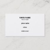 Visitekaartjes voor dakpannen en slogans (Achterkant)