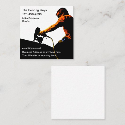 Visitekaartjes voor dakreserveredeling (Voorkant / Achterkant)