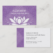 Visitekaartjes voor Damask Day Spa (Voorkant / Achterkant)