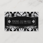 Visitekaartjes voor Damask Interior Designer (Achterkant)
