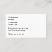 Visitekaartjes voor de aanleg van straatstenen (Achterkant)