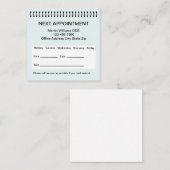 Visitekaartjes voor de aanstelling van medisch tan afsprakenkaartje (Voorkant / Achterkant)