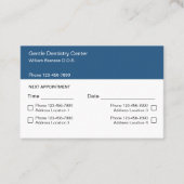 Visitekaartjes voor de aanwijzing van meerdere lok (Voorkant)