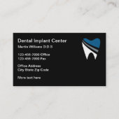 Visitekaartjes voor de aanwijzing van tandheelkund (Voorkant)