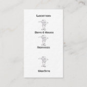 Visitekaartjes voor de automobielindustrie in Pear (Achterkant)