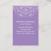 Visitekaartjes voor de behandeling van huid- en li (Voorkant)