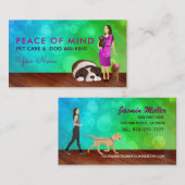 Visitekaartjes voor de behandeling van huisdieren (Voorkant / Achterkant)